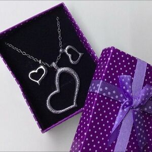 Silver Heart Pendant Necklace